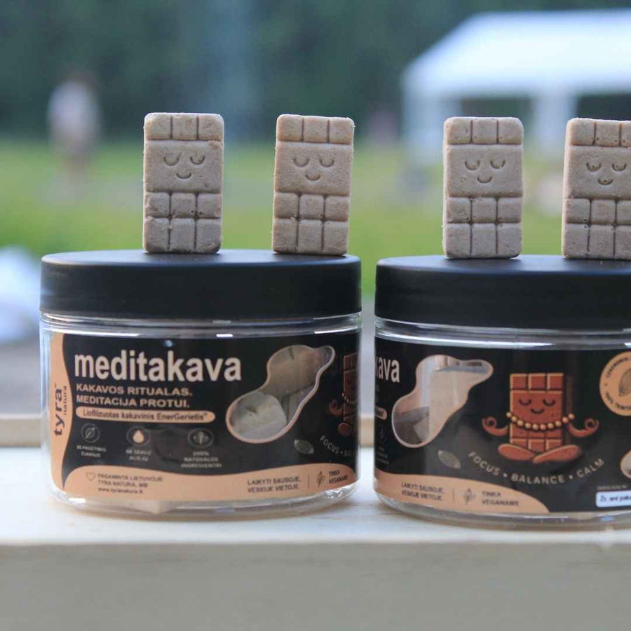Liofilizuotas kakavinis užkandis | Meditakava | 35g