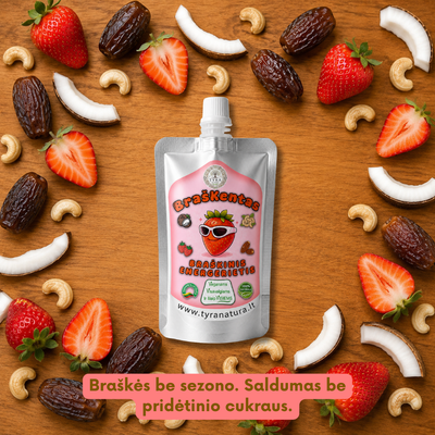 BrašKentas | Braškių skonio EnerGerietis | 100g