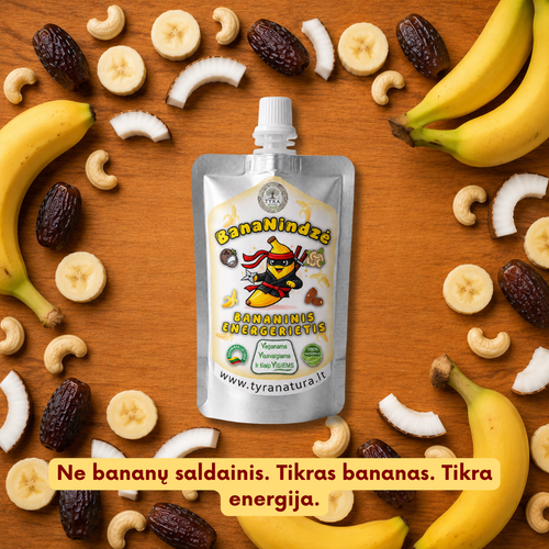 Bananindzė | Bananų skonio EnerGerietis | 100g