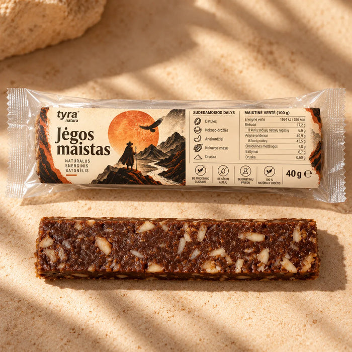 Batonėlis Jėgos maistas | Su anakardžiais ir kokosu | 40g